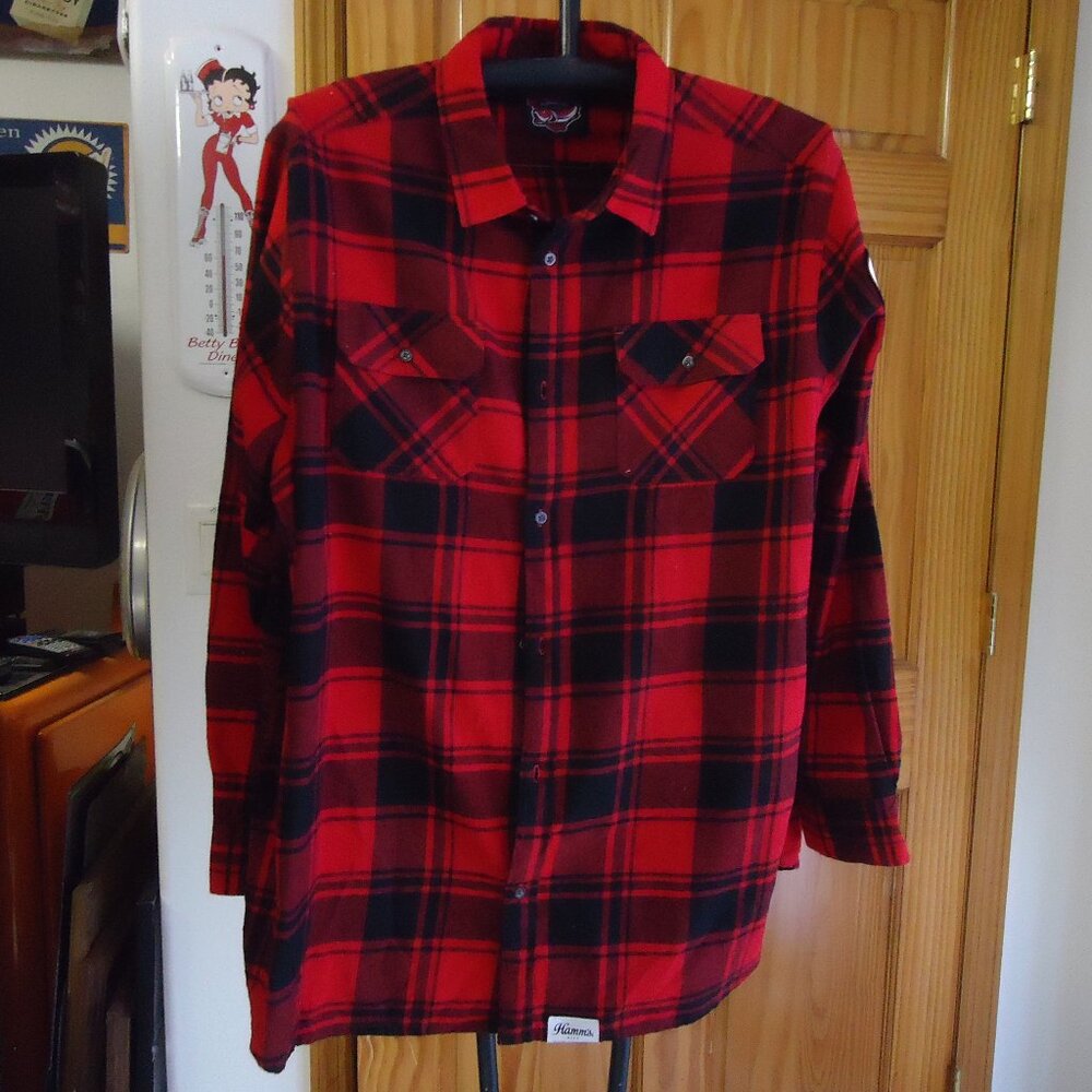 Hamm's Beer, Buffalo Plaid Shirt XXXL